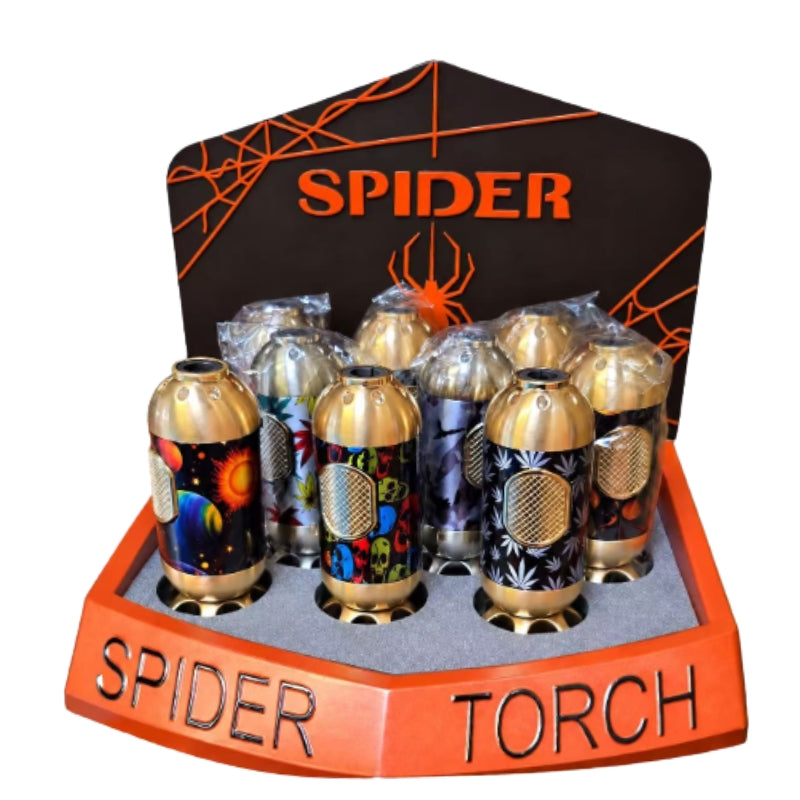 SP-570 - Spider Premium Torch Lighter - 9/Display