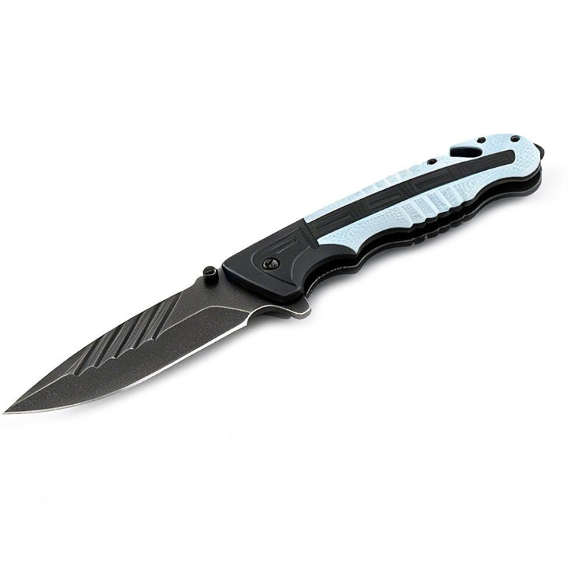 MSK012 - White & Black Folding Pocket Knife