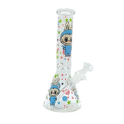 10-Inch Cartoon Print Glass Beaker Bong (MST199)