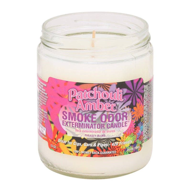 Patchouli Amber Smoke Odor Pop Culture Exterminator 13oz Candle