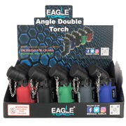 PT150AD Eagle Angle Double Torch – Butane Refillable Lighter for Cigars - 20/Display