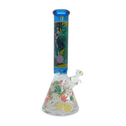14-Inch Graphic Beaker Glass Bong (MST226)