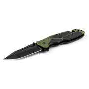 MSK014 - Green & Black Folding Pocket Knife