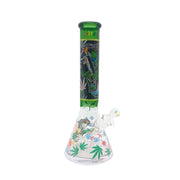 14-Inch Graphic Beaker Glass Bong (MST226)