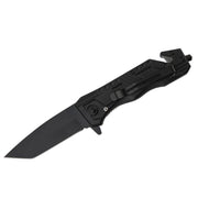 MSK050 - All-Black Angular Folding Knife
