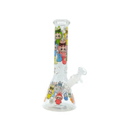 10-Inch Cartoon Design Glass Beaker Bong (MST198)