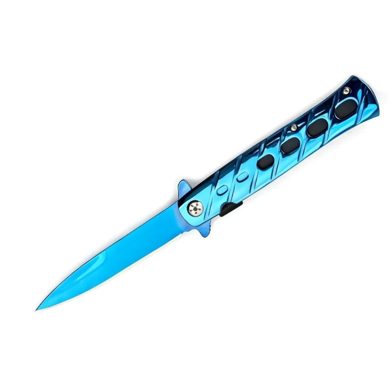 MSK023 - Electric Blue Slimline Folding Knife