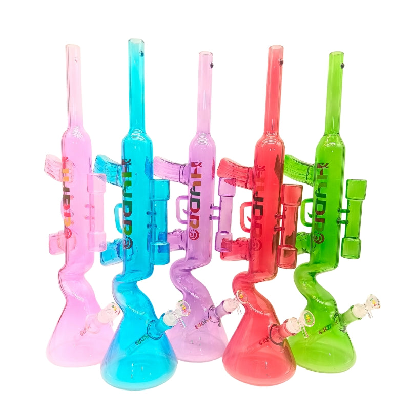 22-Inch Colored Glass Beaker Bong with Multi-Arm Design (MST218)