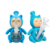 MSTS149 - Sleepy Cat Silicone and Glass Water Pipe Bong
