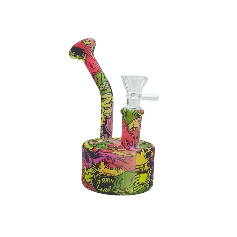 Printed Silicone Mini Bong (MST236)