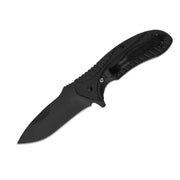MSK053 - All-Black Textured Folding Knife