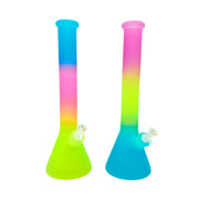 16.8-Inch Colorful Frosted Glass Bong (MST277)