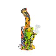 Printed Silicone Straight Mini Bong (MST232)