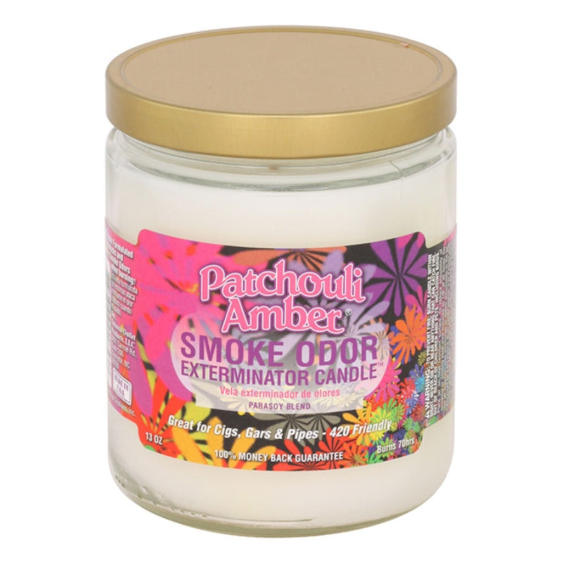 Patchouli Amber Smoke Odor Pop Culture Exterminator 13oz Candle