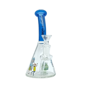 7.2 in - Colorful Cartoon Glass Bongs (PG1136)