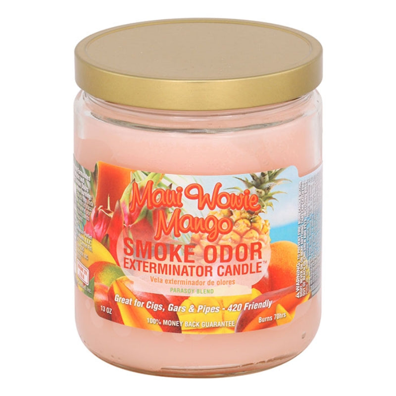 Maui Wowie Mango Smoke Odor Year-Round Fragrances Exterminator 13oz Candle