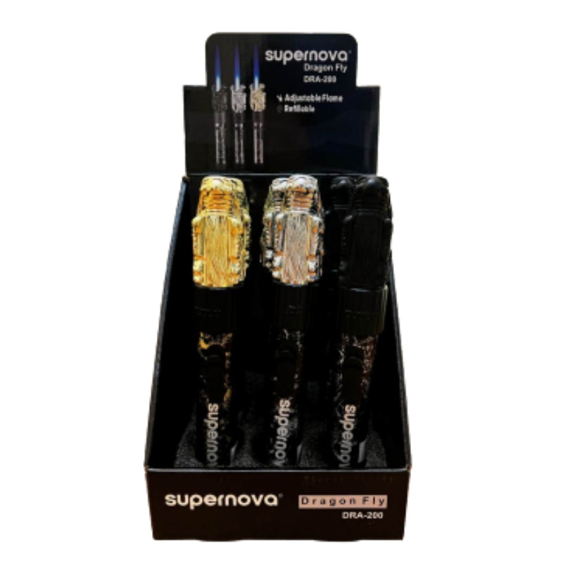 SUPERNOVA DRAGON FLY TORCH (WITH LOCK) 12PCS/DISPLAY