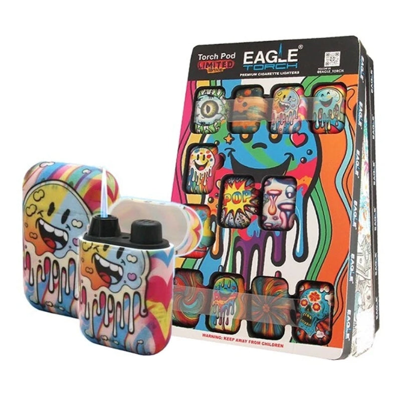 PT191CE - Eagle TorchPod Light – Colorful Artistic Earbud Cases - 24/Display