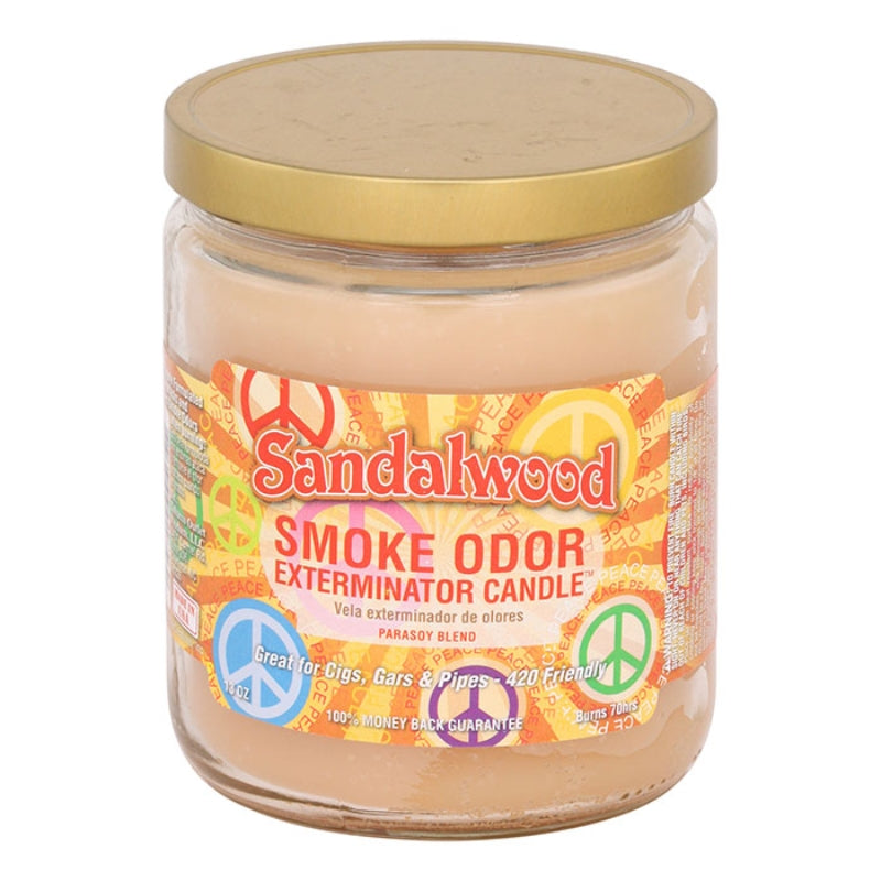 Sandalwood Smoke Odor Pop Culture Exterminator 13oz Candle