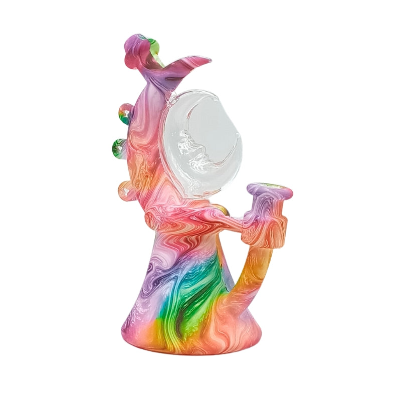 Silicone Water Bong with Glass Percolator (MST246)