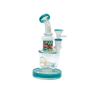 7.8-Inch Glass Bong with Colored Base (MST270)