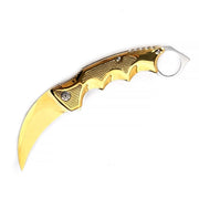 MSK029 - Golden Talon Karambit Folding Knife