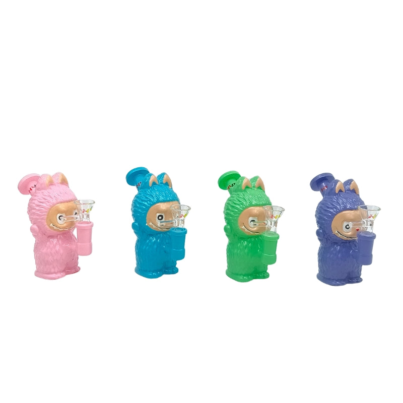 4.6-Inch Character Style Colored Glass Mini Rig (MST197)