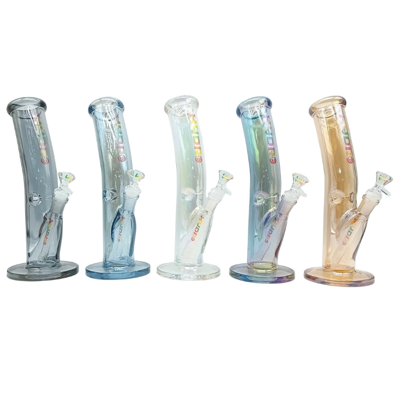 12-Inch Colored Glass Straight Tube Bong (MST216)