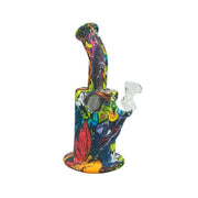 Printed Silicone Straight Mini Bong (MST232)