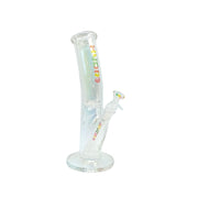12-Inch Colored Glass Straight Tube Bong (MST216)