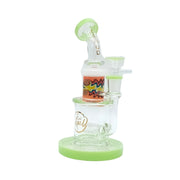 7.8-Inch Glass Bong with Colored Base (MST270)