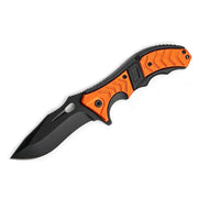 MSK059 - Orange & Black Curved Folding Knife