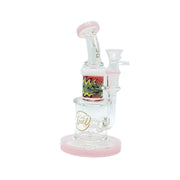 7.8-Inch Glass Bong with Colored Base (MST270)