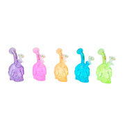 6.2-Inch Skull-Shaped Mini Glass Bong (MST210)
