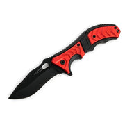 MSK060 - Red & Black Curved Folding Knife