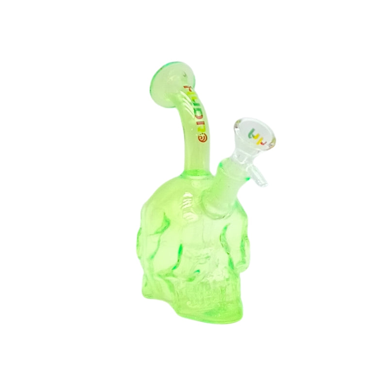 6.2-Inch Skull-Shaped Mini Glass Bong (MST210)