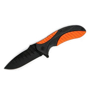 MSK062 - Orange & Black Textured Folding Knife