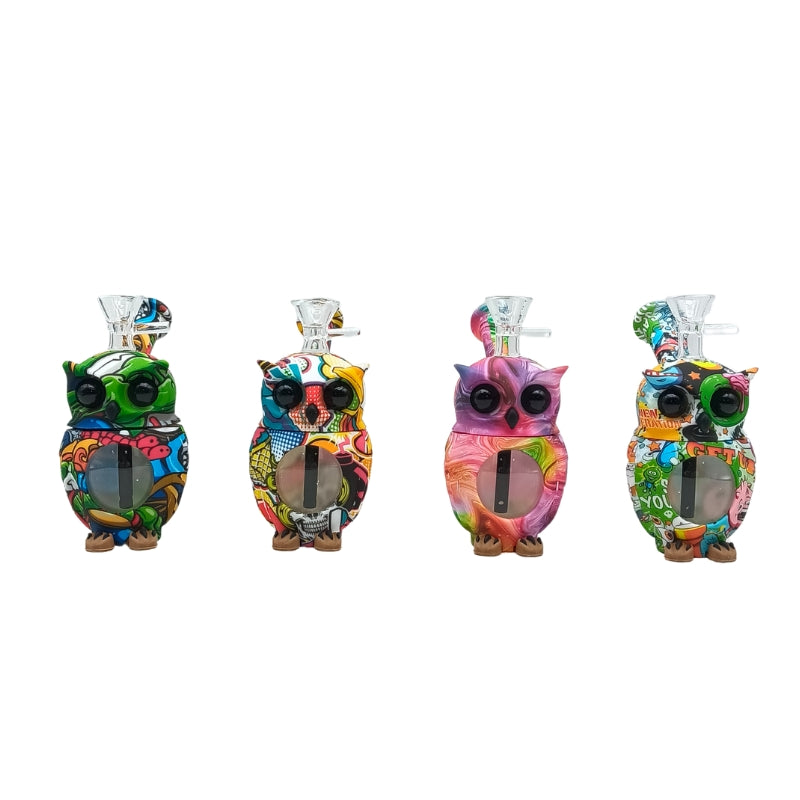 Owl-Shaped Novelty Silicone Bong (MST249)