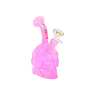 6.2-Inch Skull-Shaped Mini Glass Bong (MST210)