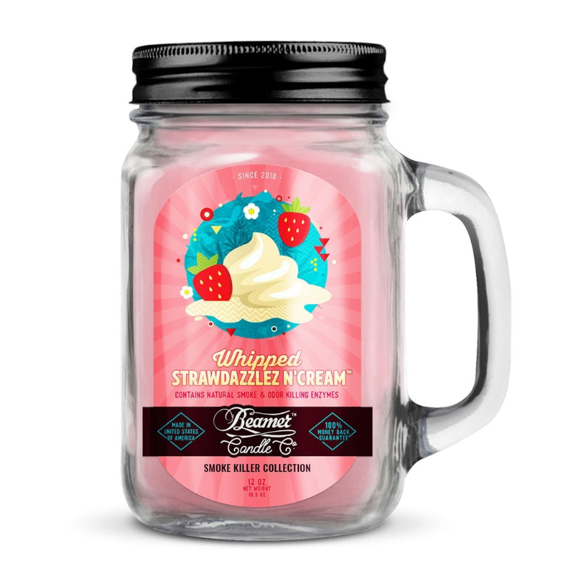 Whipped Strawdazzles N Cream 12oz Beamer Candle Co.