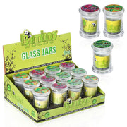 Bamboo Wood Glass Storage Jars (BOX030-S-GRS)