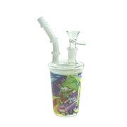 5″ Coffee Cup Design Glass Bong (WP0942-Sticker 2)
