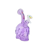 6.2-Inch Skull-Shaped Mini Glass Bong (MST210)