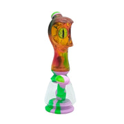 Silicone Head-Style Bong with Glass Base (MST245)