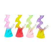 10.4-Inch Zig-Zag Beaker Glass Bong (MST224)