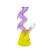 10.4-Inch Zig-Zag Beaker Glass Bong (MST224)