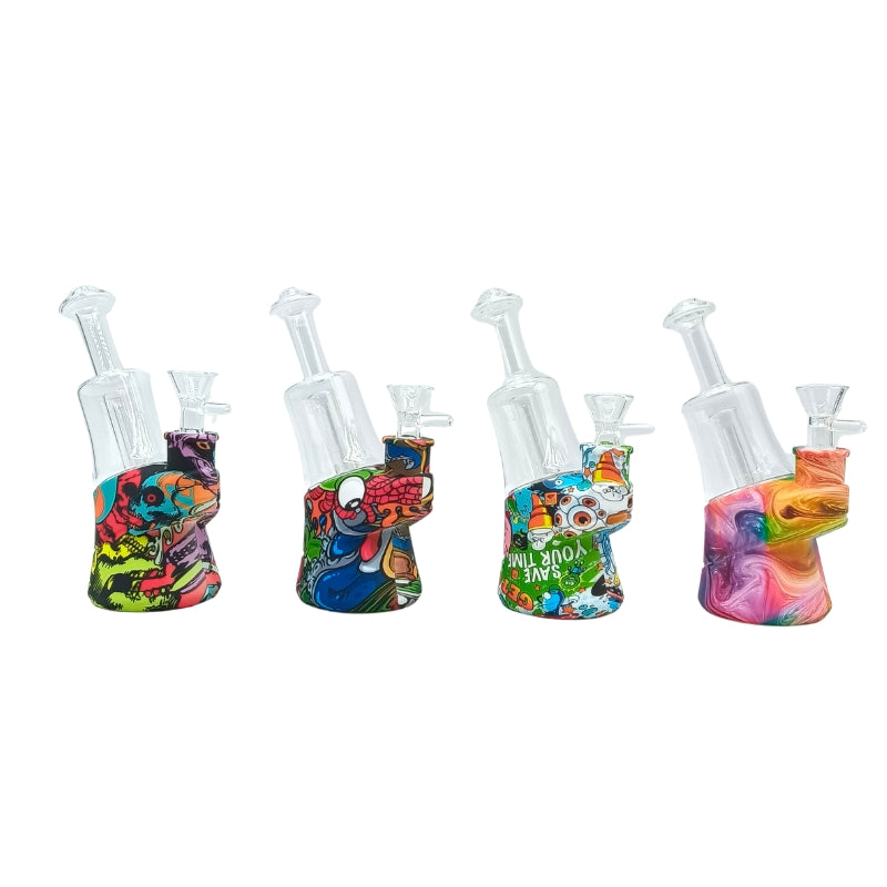 Silicone Base Bong with Glass Tube (MST241)