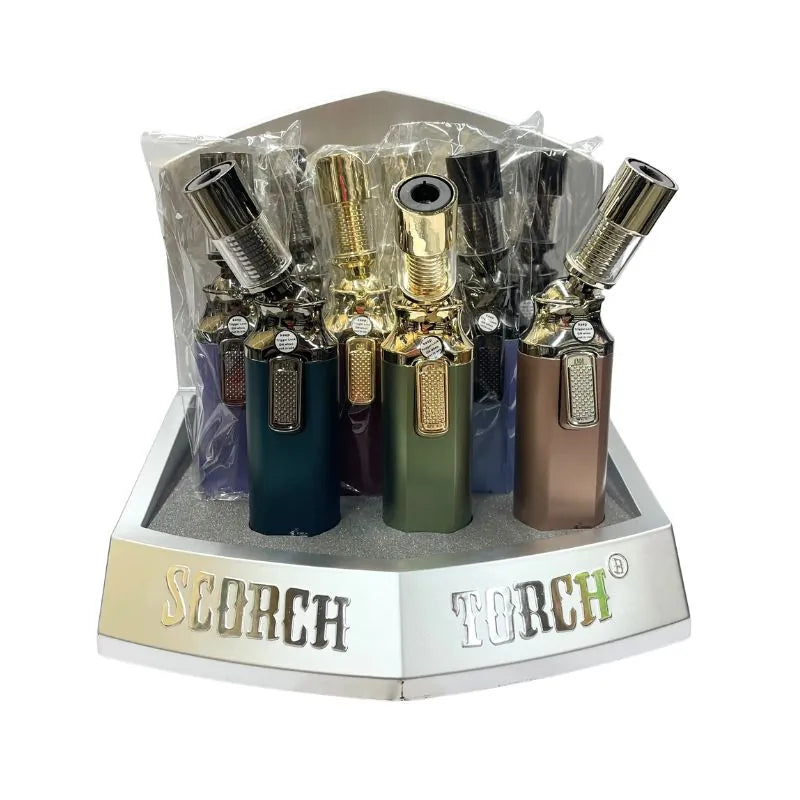 6.5" Single Flame Cigar & Cigarette Scorch Torch 61867 - 9/Display