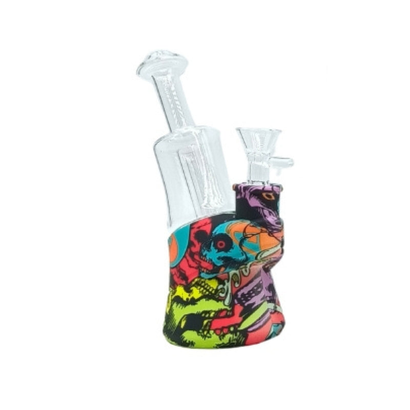 Silicone Base Bong with Glass Tube (MST241)