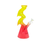 10.4-Inch Zig-Zag Beaker Glass Bong (MST224)